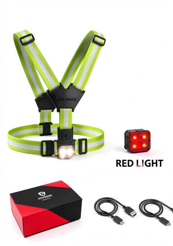 Reflective Vest GREERRIDE Green Plastic Running-8