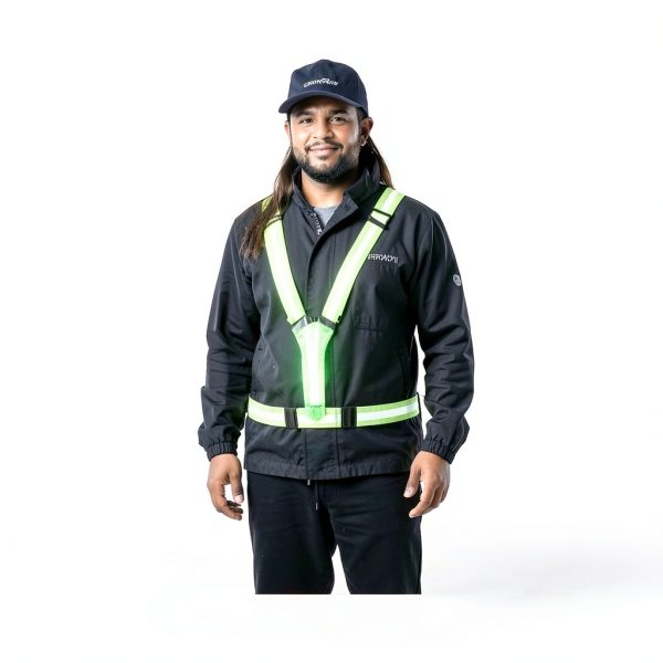 LED Reflective Vest Cabbqiu Women Safety Gear-6