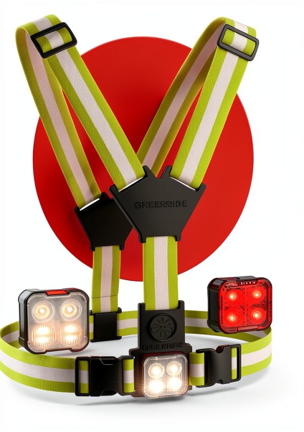 Reflective Vest GREERRIDE Green Plastic Running-0
