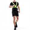 Cuvccn LED Reflective Vest Green Polyester-1