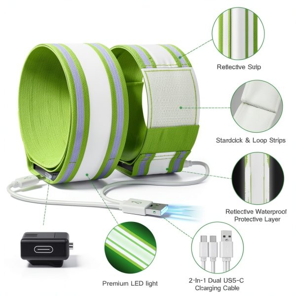 Fokia Kunbio LED Armband Sports Reflective Gear-3