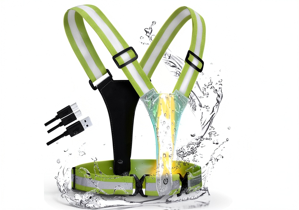 Xeiophoy LED reflective vest in use