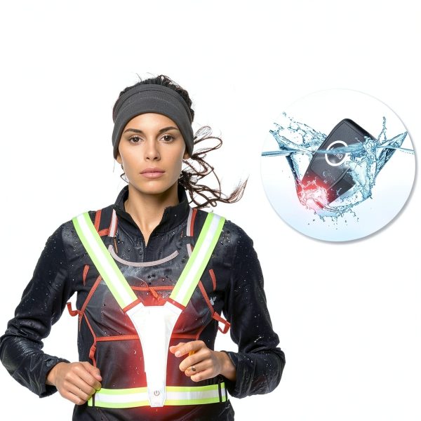 Xeiophoy LED Reflective Vest for Running Cycling-6