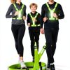 Cuvccn LED Reflective Vest Green Polyester-5