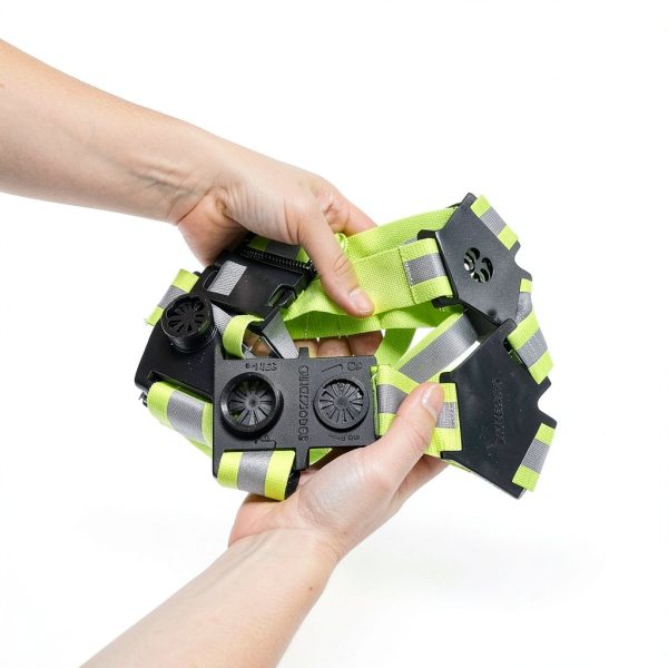 Reflective Vest GREERRIDE Green Plastic Running-2