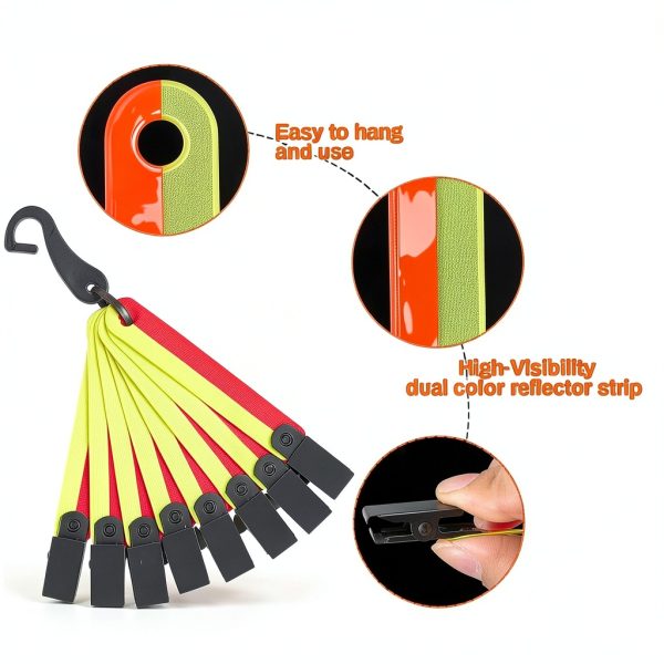 Copkim Reflective Trail Markers Plastic Metal-2