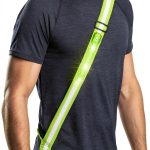 Simket LED Reflective Running Sash Nylon Green-0