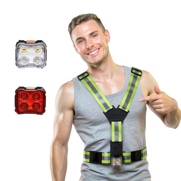 Reflective Vest GREERRIDE Green Plastic Running-7