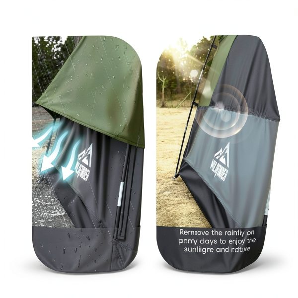 SUV Tent, Rectangle Car Tent for Family, Waterproof & Windproof for Car Camping, Large Camping Tents with Storage Bag, SUV, Van, Jeep-3