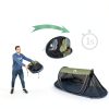 Night Cat Pop-up Mosquito Tent: 1 Person Camping Tent with Bug Screen Net Adults Fits with Camping Cot (Excluded)-1