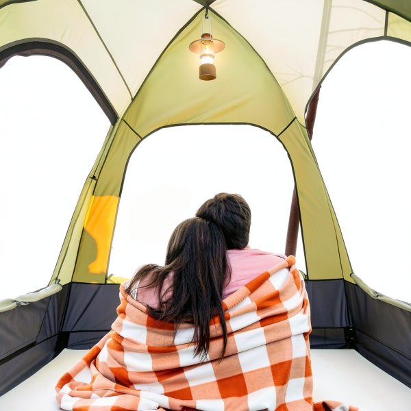 SUV Tent, Rectangle Car Tent for Family, Waterproof & Windproof for Car Camping, Large Camping Tents with Storage Bag, SUV, Van, Jeep-6