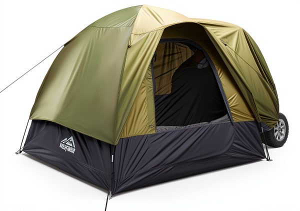 SUV Tent, Rectangle Car Tent for Family, Waterproof & Windproof for Car Camping, Large Camping Tents with Storage Bag, SUV, Van, Jeep-0