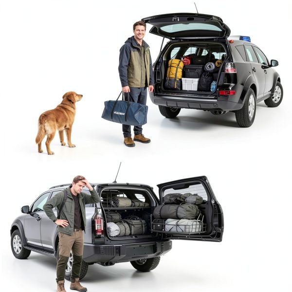 SUV Tent, Rectangle Car Tent for Family, Waterproof & Windproof for Car Camping, Large Camping Tents with Storage Bag, SUV, Van, Jeep-8